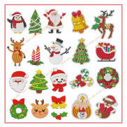 Tranh đính đá noel mini cho bé
