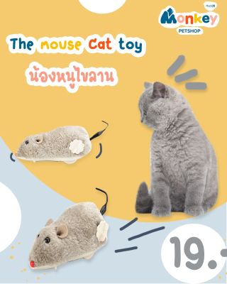 ของเล่นแมว หนูไขลาน ของเล่นสัตว์เลี้ยง ของเล่นไขลาน ของเล่น น้องแมวชอบ หนูวิ่งได้ MONKEY
