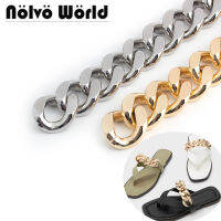 Nolvo World 1-3 meters 8 mm thick 30 mm width GoldSilver purse strap for cross body bag woman aluminum chain