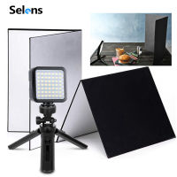 Selens Studio Photo Shooting Kit 49 LED light+Reflector Cardboard+Tripod For Still-life Photo Food Shooting