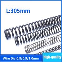 1-5Pcs Black Y Type Spring Compression Pressure Springs Wire Dia 0.8-1mm Outer Dia 5-18mm Length 305mm Shoes Accessories