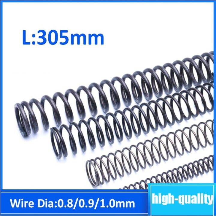 1-5pcs-black-y-type-spring-compression-pressure-springs-wire-dia-0-8-1mm-outer-dia-5-18mm-length-305mm-spine-supporters