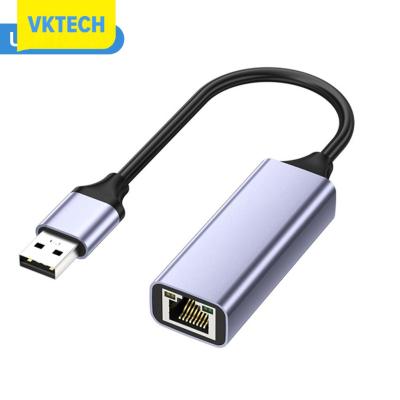 [Vktech] USB อะแดปเตอร์อีเทอร์เน็ต USB3.0การ์ดเน็ตเวิร์ก1000Mbps ตัวแปลงเครือข่าย RJ45กิกะบิต Type-C สำหรับกล่อง Xiaomi แล็ปท็อป