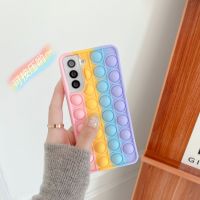 Push Pop Bubble Silicone Phone Case for Samsung Galaxy S20 S10 S21 S9 Ultra Plus 10 S10plus Fidget Toys cover Stress Relive