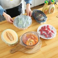 100PC A Pack Disposable Food Cover Durable Plastic Wrap Plastic Food Fruit Saver Lid Bowls Storage Fresh Keeping Covers