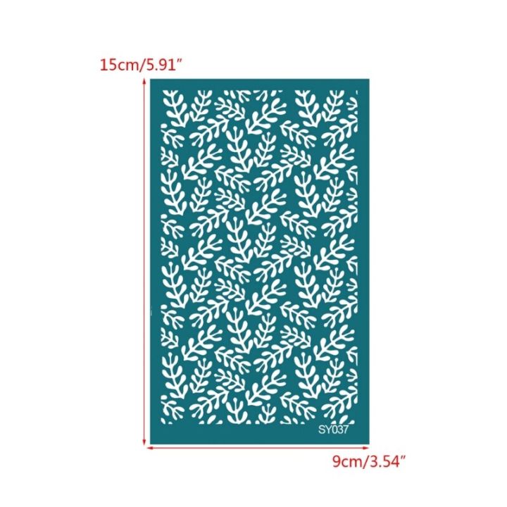 leaf-silk-screen-stencil-templates-for-clay-printing-earrings-diy-silkscreen