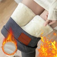 【Enjoy electronic】 Winter Warm Leggings Women Thermal Lambwool Pants Slim High Waist Leggings Velvet Thick Wool Leggings Lamb Cashmere Leggins