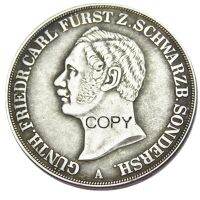 【Online】 upaxjl DE(22) 1841 2 Thaler 3 ½ Gulden - Günther Friedrich Karl II ชุบเงิน