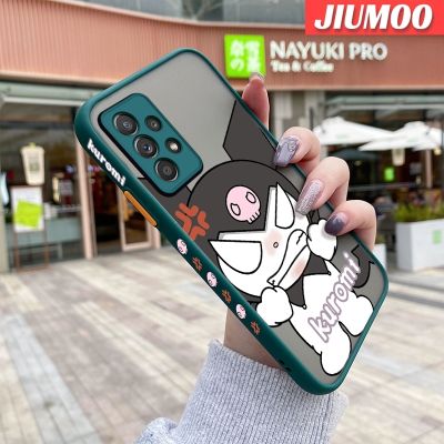 JIUMOO เคสปลอกสำหรับ Samsung Galaxy A52 4G A52 5G A52s 5G เคสป้องกันเลนส์กล้องซิลิโคนเคสมือถือกันกระแทกแข็งแบบบางลายการ์ตูนโกรธคุรุม