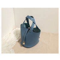 Women Bag Handbag 2021 New Style Europe And America-Style Vegetable Basket Bag Leather Simple Bucket Bag