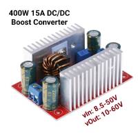 DC-DC Boost Converter 400W 15A  วงจรเพิ่ม แรงดันไฟฟ้า  แปลงไฟจาก 8.5-50V เป็น 10-60V (Step Up) โมดูลชาร์จแรงดันไฟฟ้า