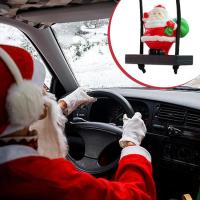 Christmas Car Pendant Swing Design Cartoon Santa Claus Snowman Swing Design Christmas Tree Pendant Cartoon Snowman Santa Claus Pendant For Car Interior helpful