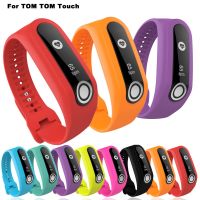 สายนาฬิกาซิลิโคนสำหรับ Tomtom Touch สายอุปกรณ์เสริมสำหรับนาฬิกาอัจฉริยะสายรัดข้อมือสำหรับเปลี่ยนสร้อยข้อมือกีฬาแบบสัมผัสทอมทอม