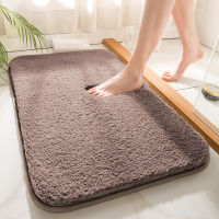 【cw】Super Thick Fluff Fiber Bath Mats Comfortable and Soft Bathroom Car Non-slip Absorbent Rug Foot Mat Shower Room Doormat ！