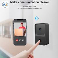 ‘；【= Wireless Doorbell Wifi Outdoor HD Camera Security Door Bell Night Vision Video Intercom Voice Change For Home Monitor Door Phone