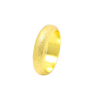 แหวนไม่ลอก แหวนหุ้มทอง ไม่ลอกไม่ดำ แหวนยิงทรายตัดลายรอบวง หนัก2สลึง ทองเคลือบแก้ว แหวนทองปลอม แหวนทอง ราคาส่งขั้นต่ำ 5วง