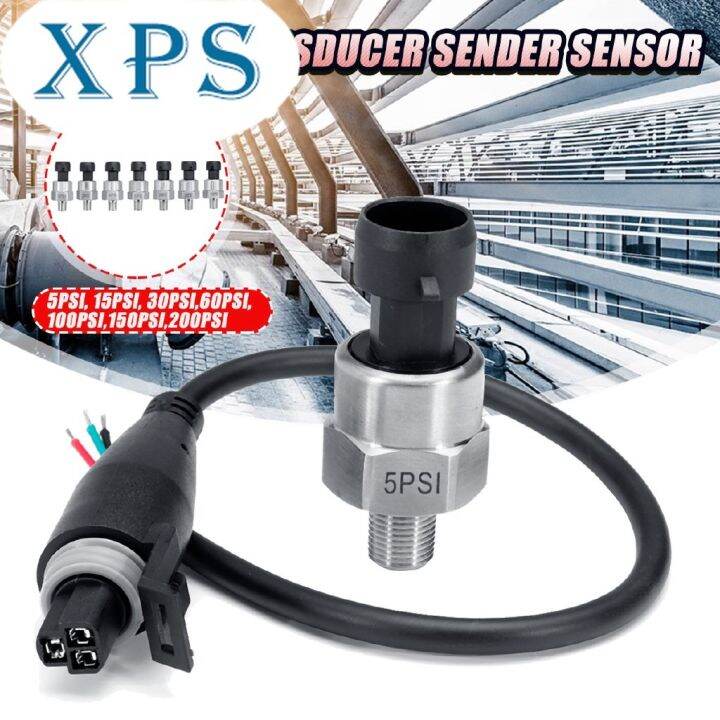 Xps 18npt 5v 5 200psi Pressure Transducer Sender Sensor For Oil Fuel Air Gas Lazada Ph 5498