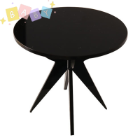 FactoryOutlete?Cheap? 1:12 dollhouse Miniature Round Table ชาโต๊ะกาแฟ end Table Side Table เฟอร์นิเจอร์ตกแต่งของเล่นบ้านอุปกรณ์เสริม