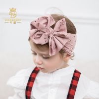 [COD] Niansheng new cross-border childrens headwear European and style head hoop fabric hollow elastic bow baby headscarf