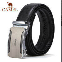 CAMEL Mens เข็มขัดอัตโนมัติ 100% ของแท้วัวหนังธุรกิจเข็มขัด