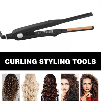 Ceramic Small Pencil Flat Iron Hair Straightener For Black Women Mini Straightening Iron For Hair Wig Hair Styling Tools F0u6