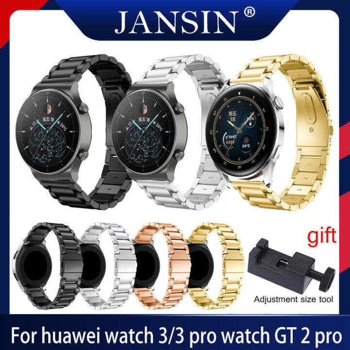 stainless-steel-watchband-quick-release-for-huawei-watch-3-3-pro-replacement-band-wrist-strap-metal-bracelet-for-huawei-watch-gt-2-pro