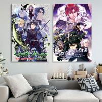 Vintage Anime Poster Seraph of the end Retro Posters Wall Stickers Canvas Painting Prints Home Bar Decoration Painting Drawing Painting Supplies