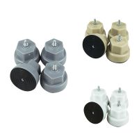 ✈☍ 4Pcs Roller Washing Machine Feet Mat Washing Machine Feet Pads Noise-Reducing Support Stand Grey