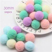 ลูกบอลขน Macaron Pompom 8Mm 10Mm 15Mm ถึง30Mm Pompones นิ่ม DIY Poms Poms Poms งานฝีมือตกแต่งงานแต่งงานกาวบนอุปกรณ์เสริมสำหรับผ้า