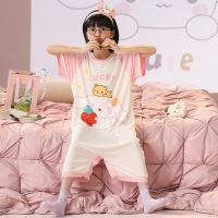 Sanrioed Anime Cinnamoroll Kuromi Kids Jumpsuit เด็กผู้ชายและเด็กหญิง Pamas การ์ตูนสวม Jumpsuit ถุงนอนผ้าห่มเด็กเตะ