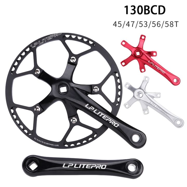 litepro-bicycle-chain-ring130bcd-45t-47t-53t-56t-58t-bikes-crankset-integrated-single-chainwheel-crank-for-mtb-road-bikes-parts