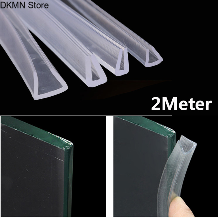 LY 2 Meters U-channel Rubber Edging Sealing Strip Shower Door Glass Sealing Tape Edge Guard Weatherstrip I.293686867