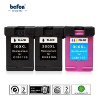 Befon 2สีดำ1ไตรรงค์300xl ตลับหมึกอะไหล่สำหรับ Hp 300 Hp300 Xl Deskjet D1660 D2560 D2660 D5560เครื่องพิมพ์ F2480 F2420