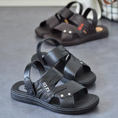 New style sandals mens summer 2023 new high-end outer to work and drive two users outdoor slippers non-slip