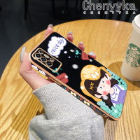 เคส Chenyyyka สำหรับ TECNO POVA 2เคสการ์ตูนสาวน่ารักแฟชั่นชุบเคสมือถือขอบสี่เหลี่ยมดีไซน์ใหม่ซิลิโคนนิ่มกันกระแทกเคสกันกระแทกกล้องฝาปิดเลนส์เต็มรูปแบบ