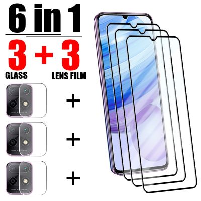 ☃ 6in1 Full Cover Screen Protectors for Redmi Note 11 12 Pro Plus 10 9 8 7 9S 10S 11S Glass for Redmi 9 9A 10 10C Glass