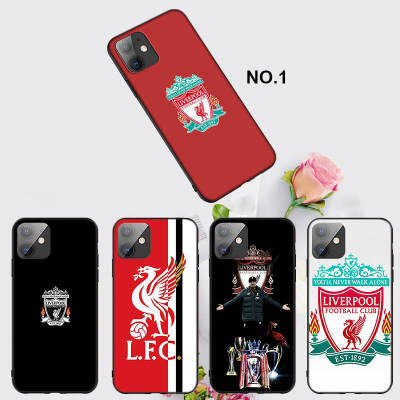 Casing หรับ iPhone 11 12 Mini X Xs XR Pro Max 6+ 6s+ 7+ 8+ 6 7 8 Plus 5 5s SE 2020 LU57 Liverpool FC Pattern Phone เคสโทรศัพท์ อ่อนนุ่ม TPU Black ปก