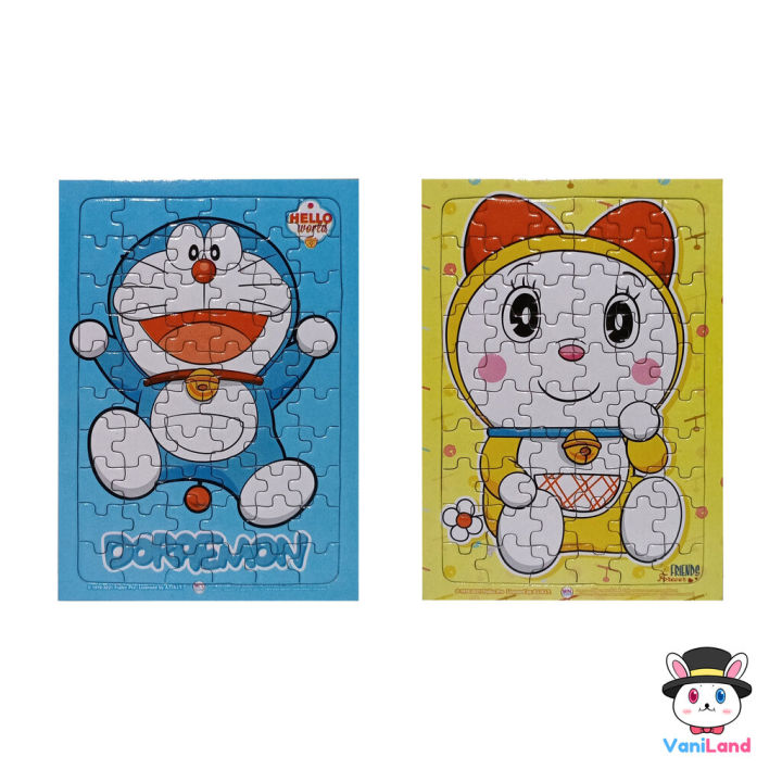 ตัวต่อจิ๊กซอว์โดราเอมอน-ขนาด-s-สินค้าลิขสิทธิ์-wanna-doraemon-jigsaw-puzzle-vaniland