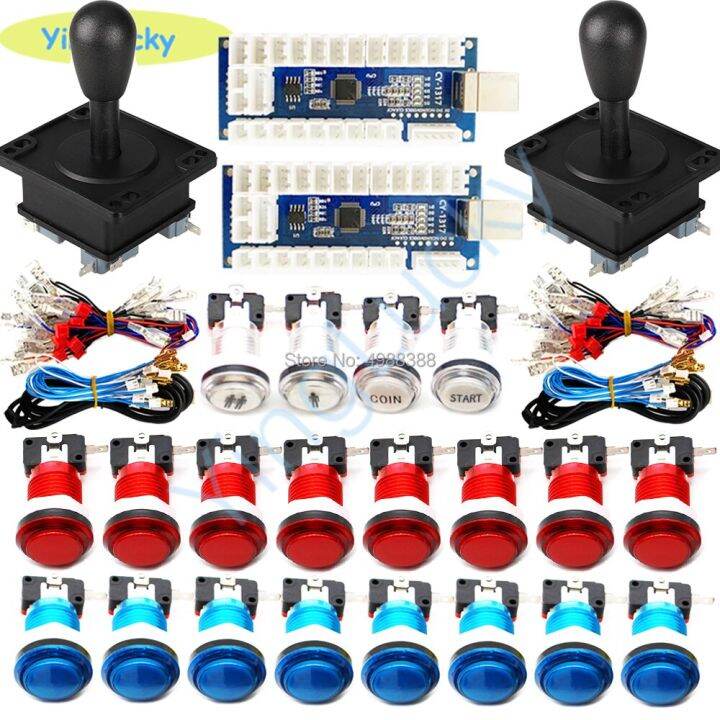 NEW Arcade Game Control Board Kit 2 Player USB Encoder To PC Rasberry