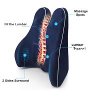 [HOT IUXKLKXLWSGH 551] หน่วยความจำโฟมเอวเอวด้านสนับสนุนหมอนกระดูกสันหลังก้นกบปกป้องกระดูกรถที่นั่งเบาะหลังโฮมออฟฟิศบรรเทาอาการปวด