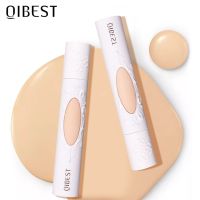 QIBEST รองพื้นใบหน้าไวท์เทนนิ่งชุ่มชื้นปกปิดเต็มรูปแบบรองพื้นกันน้ำมืออาชีพคอนซีลเลอร์แบบด้านเครื่องสำอาง Menghue