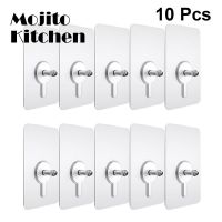 10pcs Picture Hanging Kit Punch-Free Non-Marking Screw Stickers Wall Picture Hook Invisible Traceless Hardwall Drywall  Hook