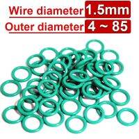 Lamberts Fluorine Rubber O-ring 1.5mm OD4mm-85mm Fluoro-oxygen Gasket Corrosion-resistant Wearable