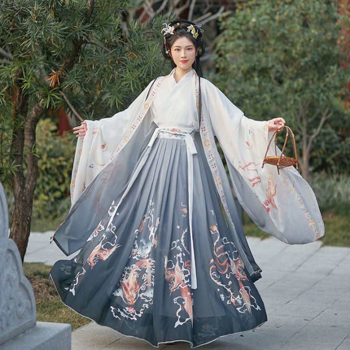 Ancient Hanfu Wei and Jin Dynasties men and women with the same style ...