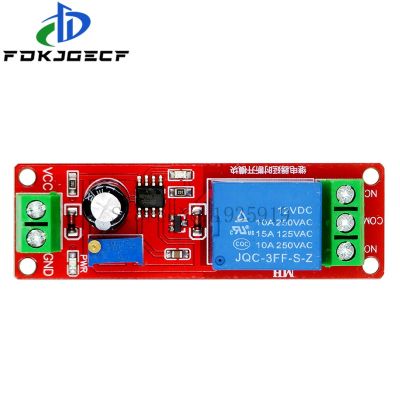 แผงวงจรรวมระบบออสซิลเลเตอร์สำหรับรถยนต์ DC 12V ตัวควบคุมที่ปรับได้สวิตช์ตั้งเวลา NE555โมดูล0ถึง10วินาที0 ~ 10วินาที10วินาที