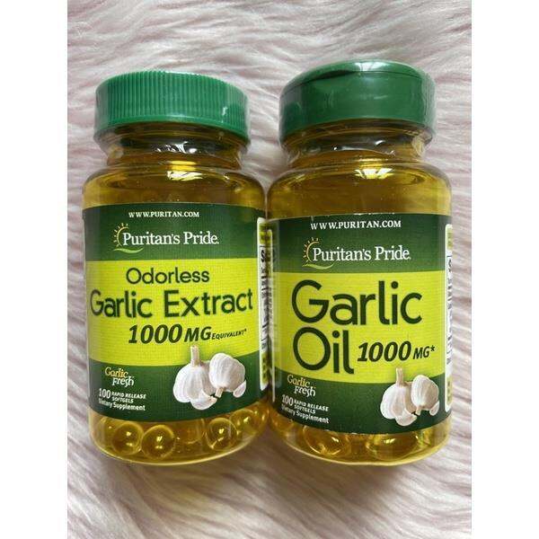 PURITAN’S PRIDE GARLIC OIL GARLIC EXTRACT 3/2024 Expire 1000mg