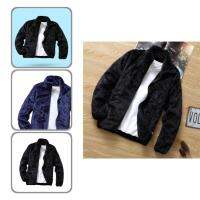 【CW】 Fluffy Jacket Collar Warm Cardigan Color Cold Resistant Coat