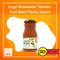 Loyd Grossman Tomato And Basil Pasta Sauce 350g ลอยด์ กรอสเเมน ซอสพาสต้ามะเขือเทศและใบโหระพา 350g