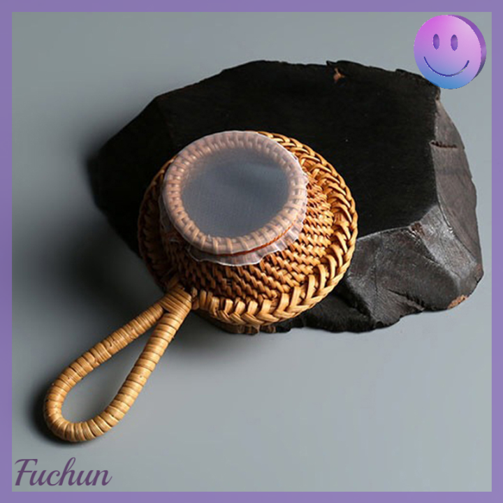 fuchun-ที่กรองที่กรองชาหวายจากธรรมชาติที่กรองชาอุปกรณ์ทำครัวไม้ไผ่