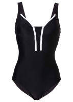 Womens Plus Size Swimsuit Fashion Black One Piece Swimwear Monokini Summer Beach Wear Bathing Suit Ladies Clothes S-4XL HOT